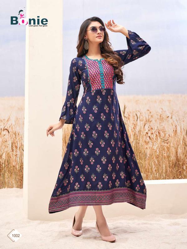 Bonie Srivali Fancy Rayon Long Kurti 